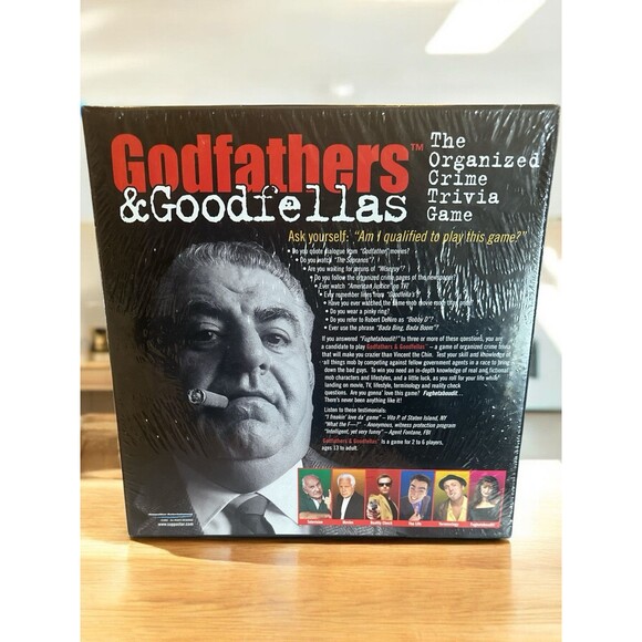 Godfathers And Goodfellas The Organized Crime Trivia Game New 2003 Vintage - Picture 2 of 2